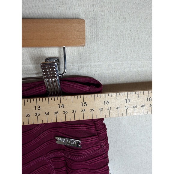 New Nine West Active Ribbed Pull On Leggings size 1X Red - Picture 6 of 8